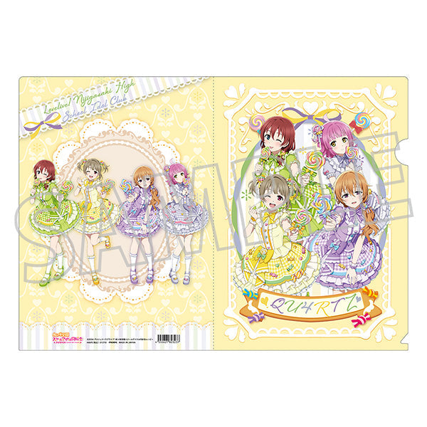 (Goods - Clear File) Love Live! Nijigasaki High School Idol Club Clear File / Sweet Collection ver. QU4RTZ