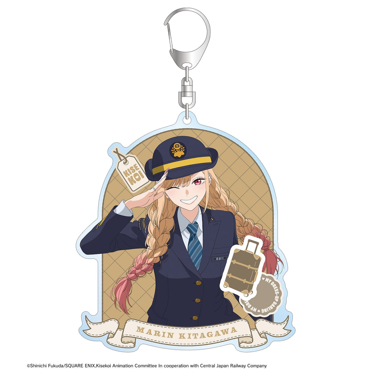 (Goods - Keychain) TV Anime - My Dress-Up Darling Season 2 Exclusive Art Marin Kitagawa Station Staff ver. BIG Acrylic Keychain