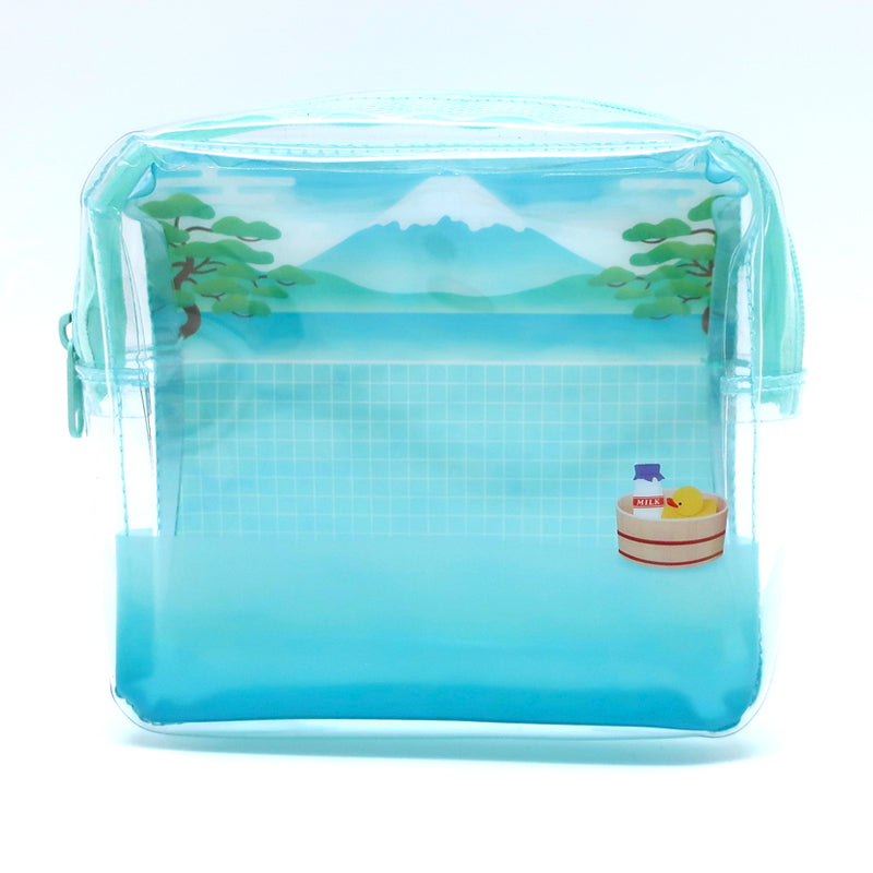 (Goods - Pouch) Non-Character Japanese Bathhouse Style Clear Pouch