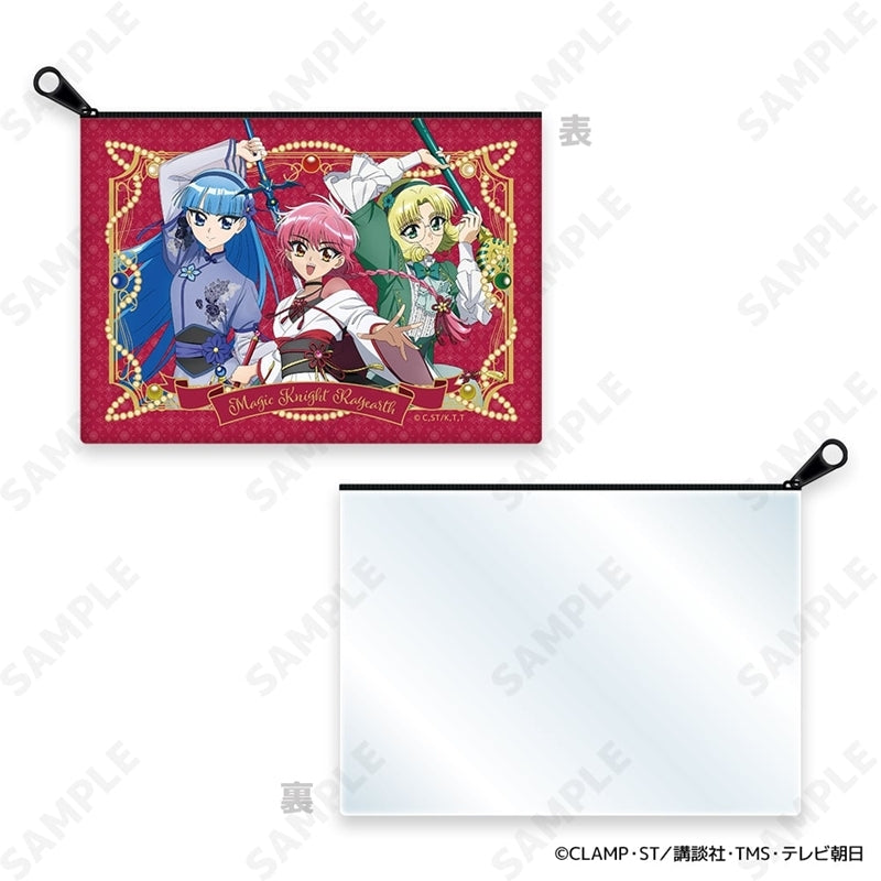 (Goods - Pouch) Magic Knight Rayearth TV Anime Clear Window Pouch 1. Ensemble
