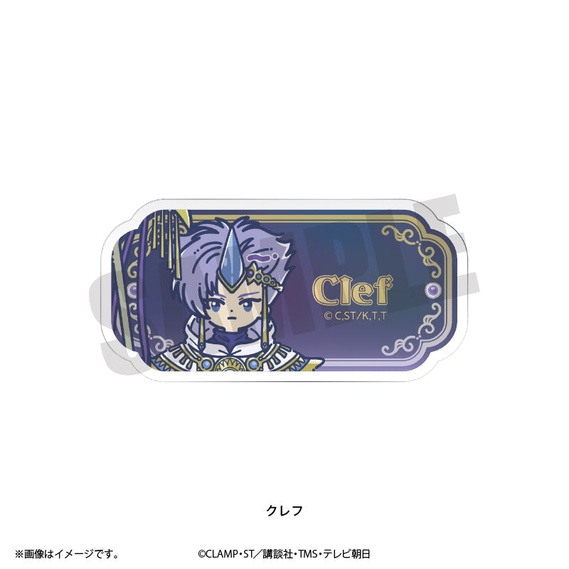 (Goods - Badge) Magic Knight Rayearth TV Anime Reto Pop Acrylic Badge Clef