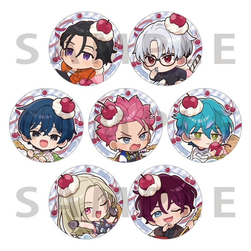 (1BOX=7)(Goods - Badge) Charisma Trading Button Badge (Cherry Whipped Cream)