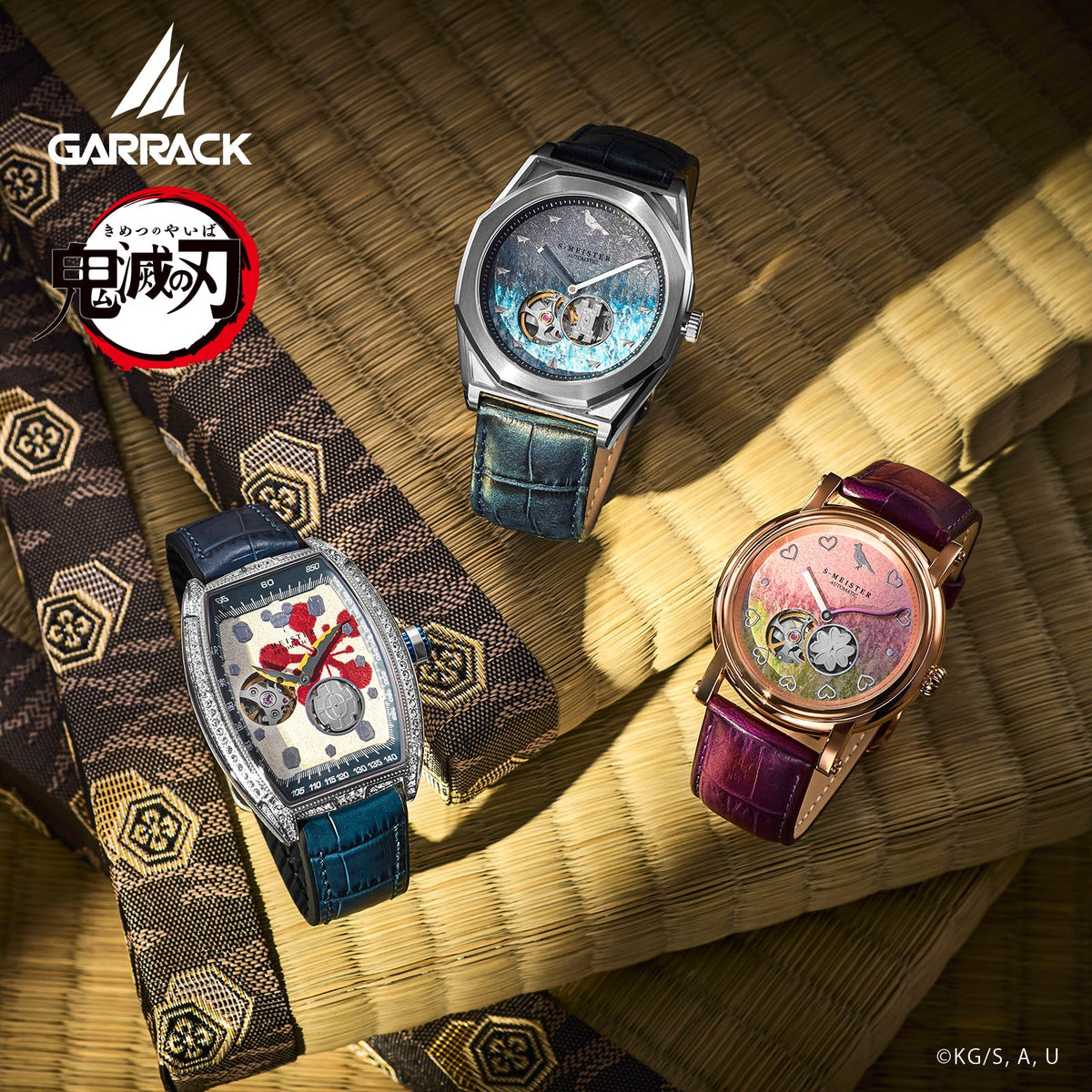 (Goods - Timepiece) Demon Slayer: Kimetsu no Yaiba Anime S-MEISTER Collaboration Mechanical Watch - Muichiro Tokito Model