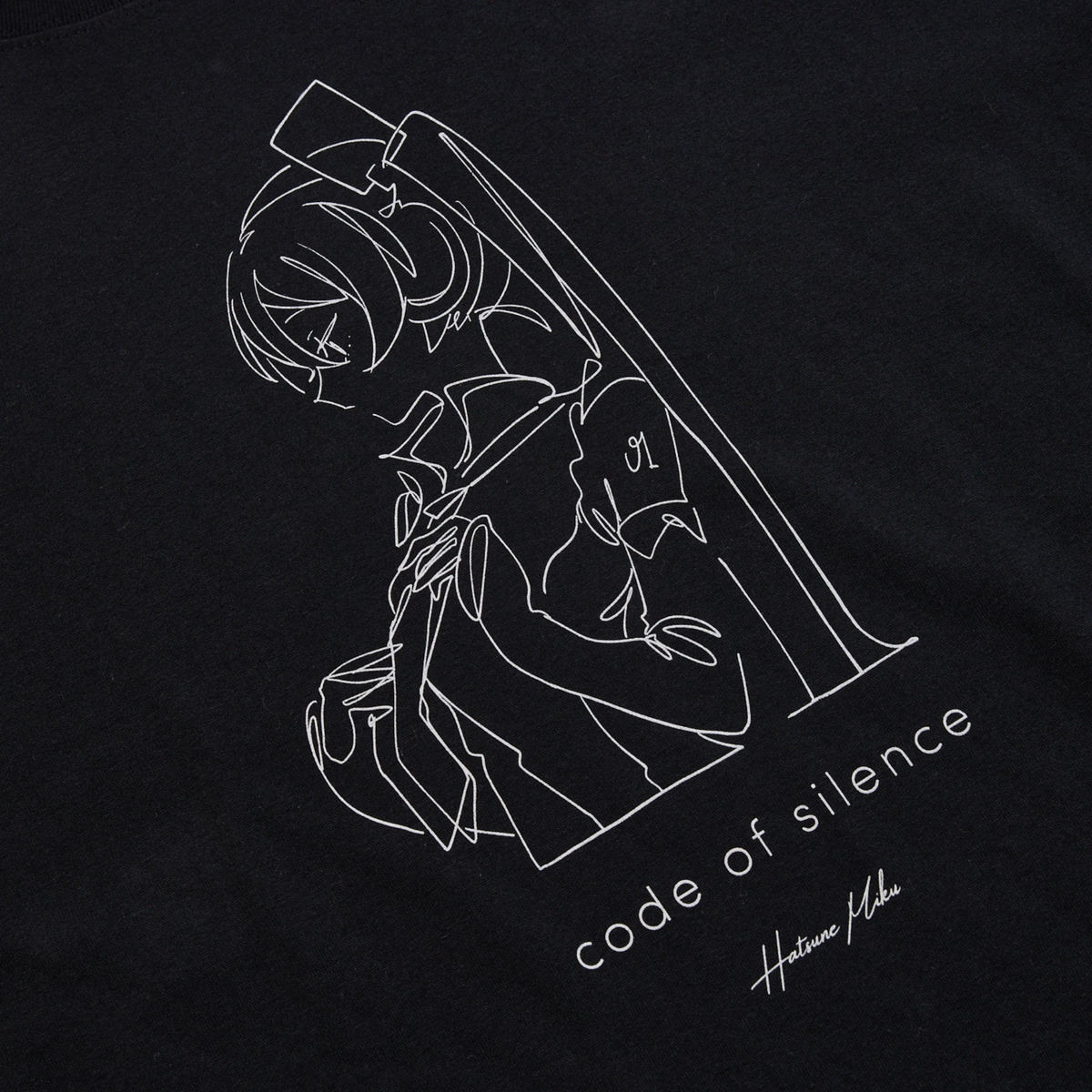 (Goods - Shirt) Hatsune Miku T-Shirt "code of silence"