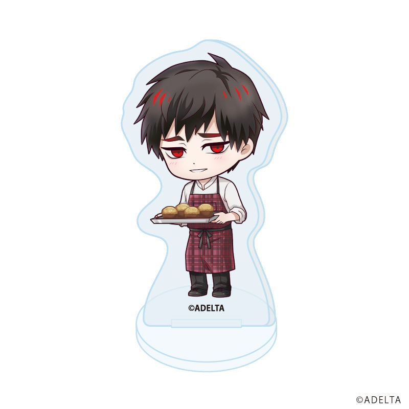 (1BOX=11)(Goods - Acrylic Stand) Owen (Ooe) Acrylic Petit Stand 04 School Ver. (Chibi Art)