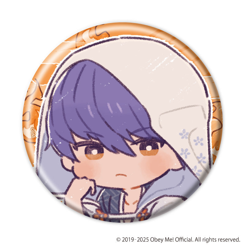 (1BOX=7)(Goods - Badge) Obey Me! Nightbringer Badge 27 Hyakki Yagyo ver. (Retro Art)