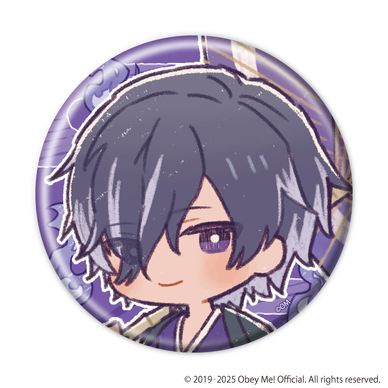 (1BOX=7)(Goods - Badge) Obey Me! Nightbringer Badge 27 Hyakki Yagyo ver. (Retro Art)