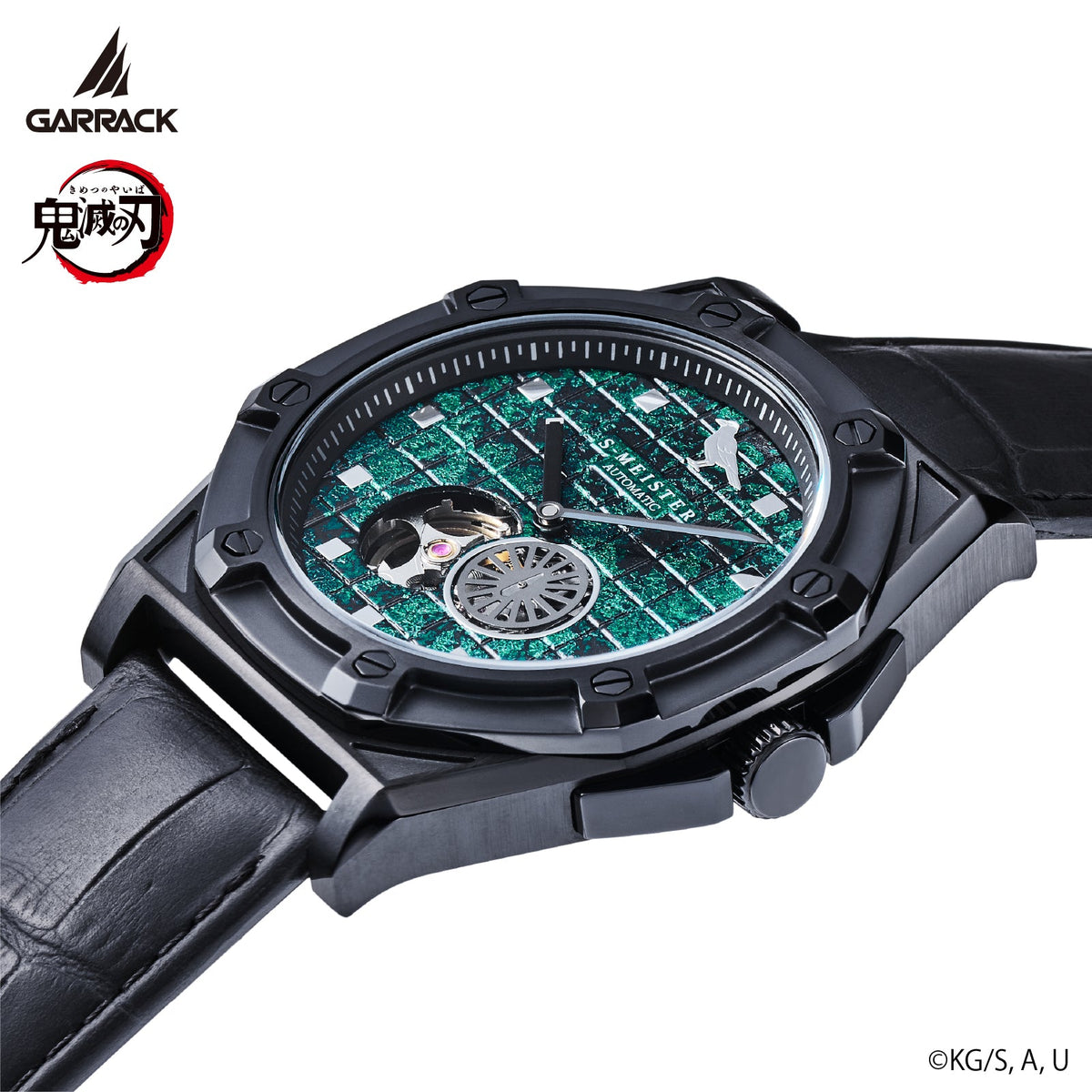 (Goods - Timepiece) Demon Slayer: Kimetsu no Yaiba Anime S-MEISTER Collaboration Mechanical Watch - Tanjiro Kamado Model 2