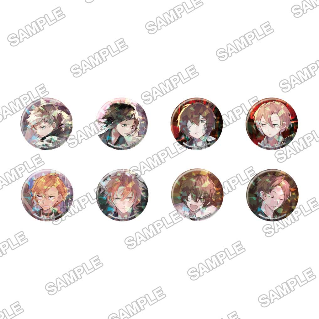 [※Blind](Goods - Badge)  Bungo Stray Dogs Tradable Holographic Tin Badges - novels ver.4