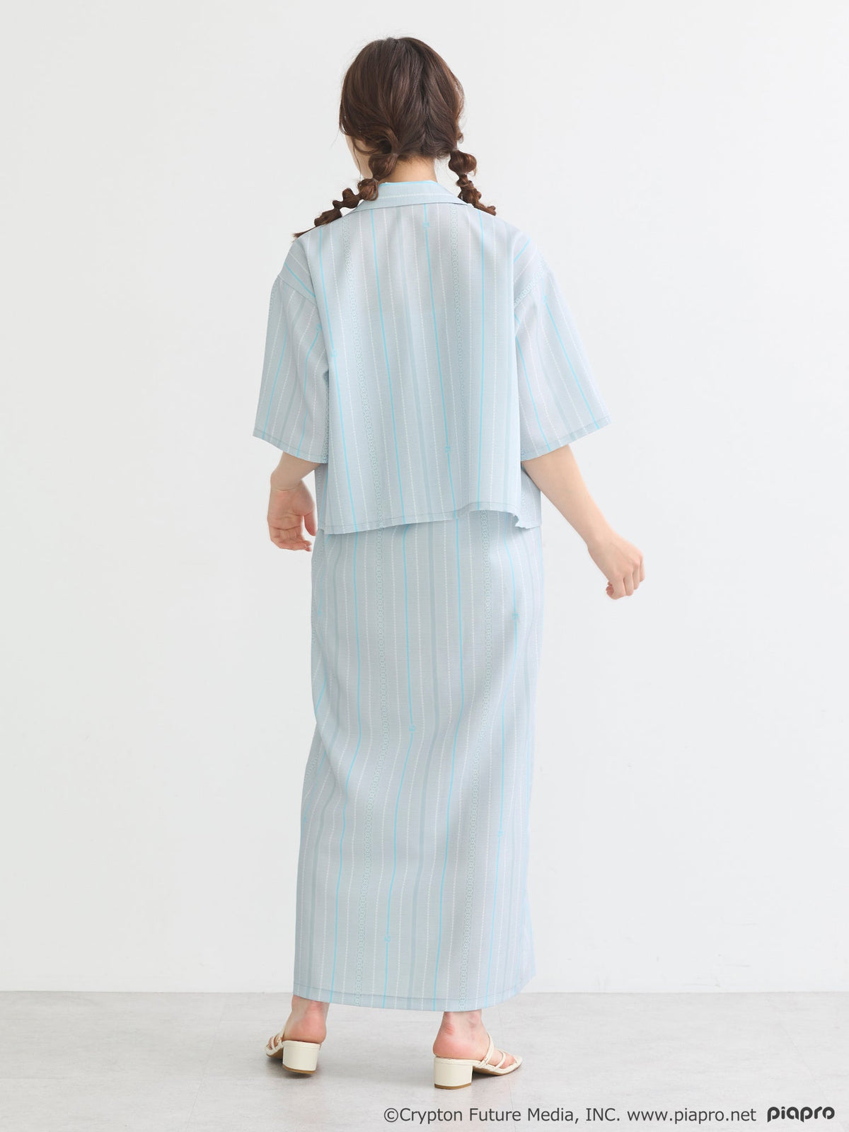 (Goods - Shirt) Hatsune Miku Open Collar Shirt [earth music&ecology Japan Label]