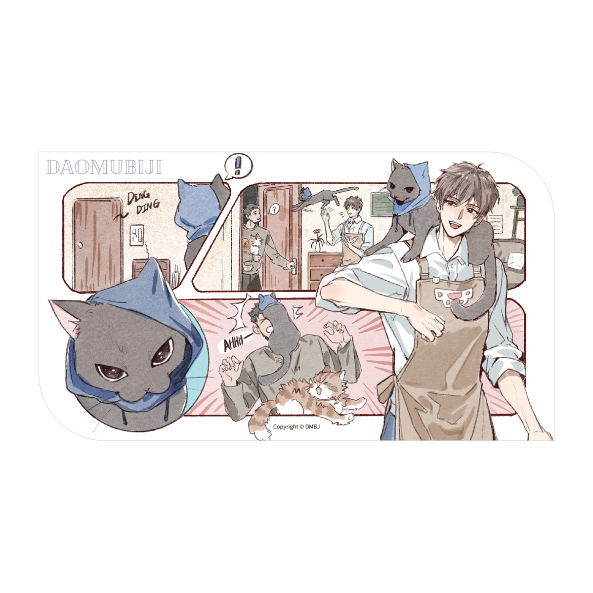 (Goods - Desk Mat) The Lost Tomb (Daomu Biji) 2026 New Year Zhang Qiling-Cat Slice of Life Series Desk Mat