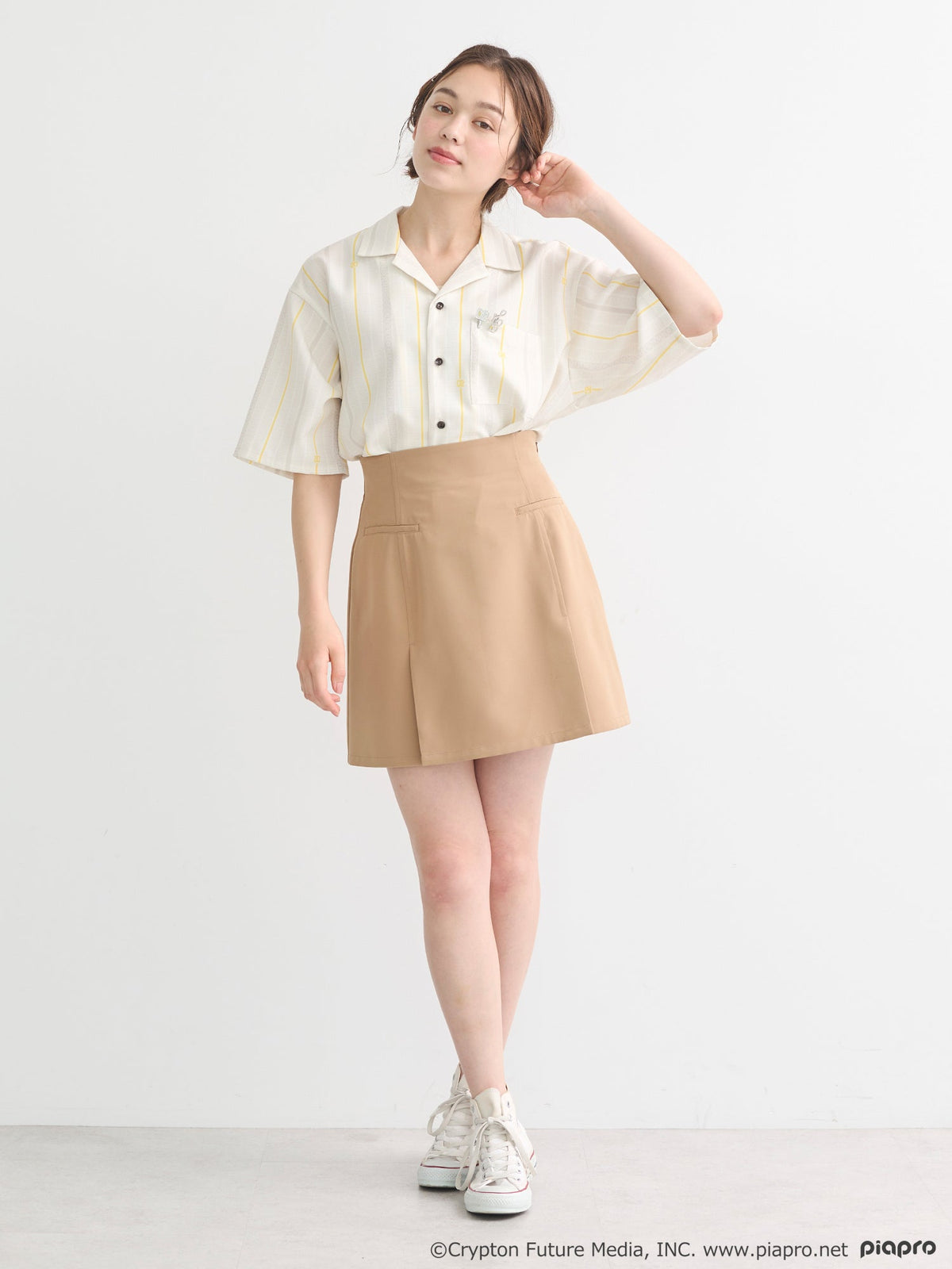 (Goods - Shirt) Kagamine Rin / Len Open Collar Shirt [earth music&ecology Japan Label]