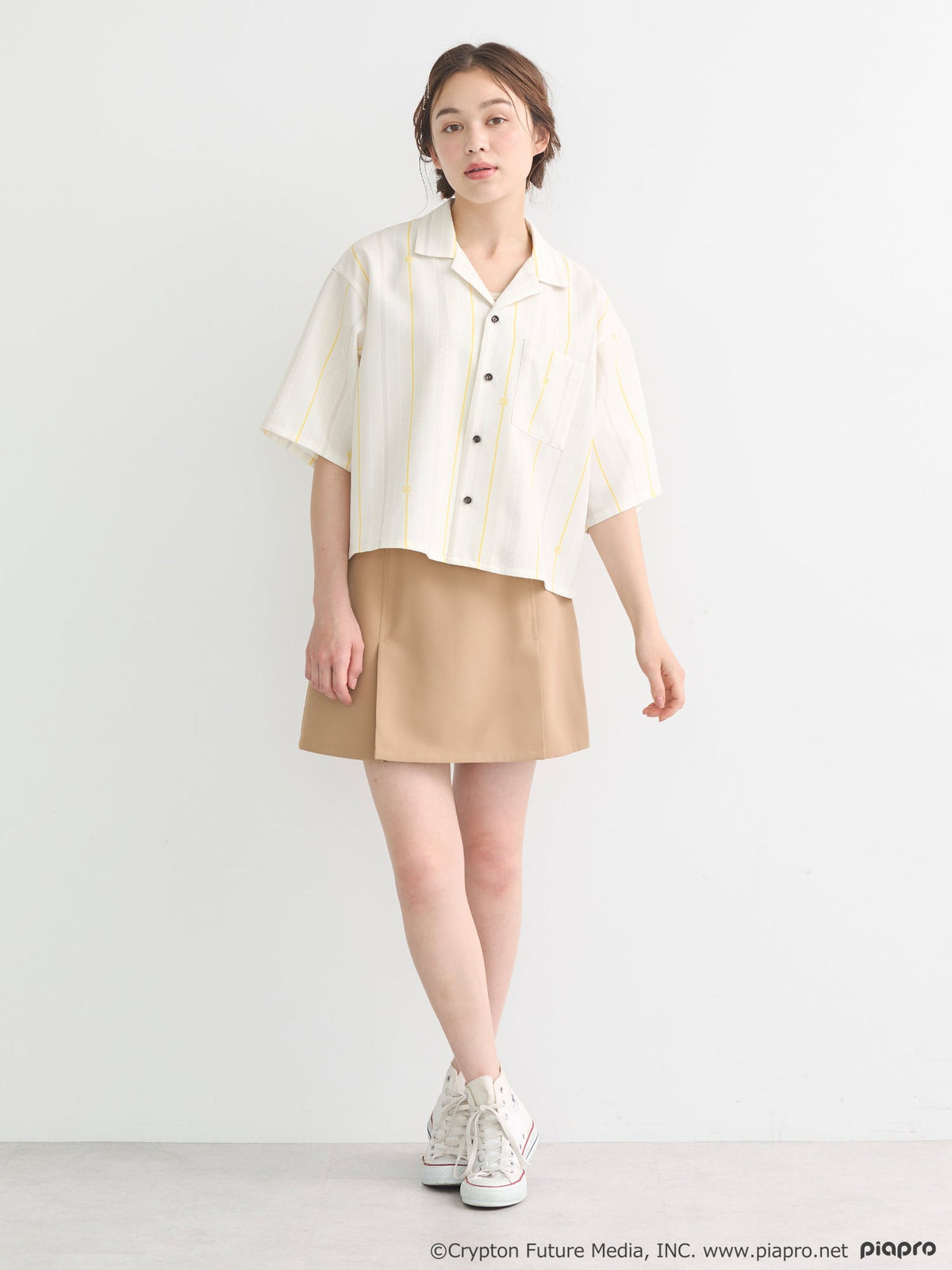 (Goods - Shirt) Kagamine Rin / Len Open Collar Shirt [earth music&ecology Japan Label]