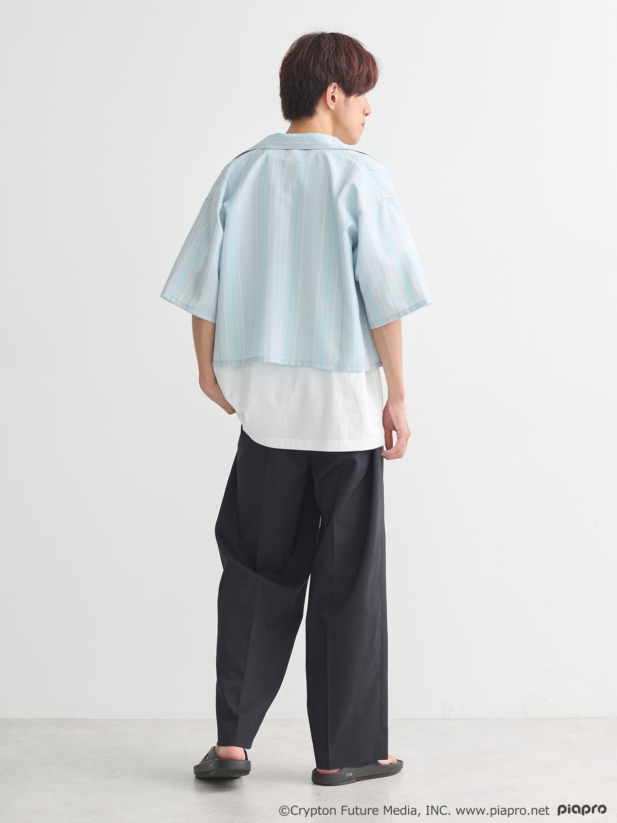 (Goods - Shirt) Hatsune Miku Open Collar Shirt [earth music&ecology Japan Label]