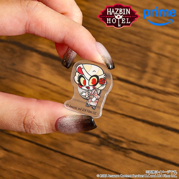 (Goods - Pin Badge) Hazbin Hotel Acrylic Pin - Charlie Morningstar (Kimono) Chibi