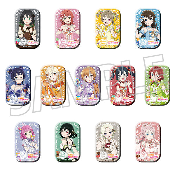 (1BOX=13)(Goods - Badge) Love Live! Nijigasaki High School Idol Club Square Chara Badge Collection / Sweet Collection ver.