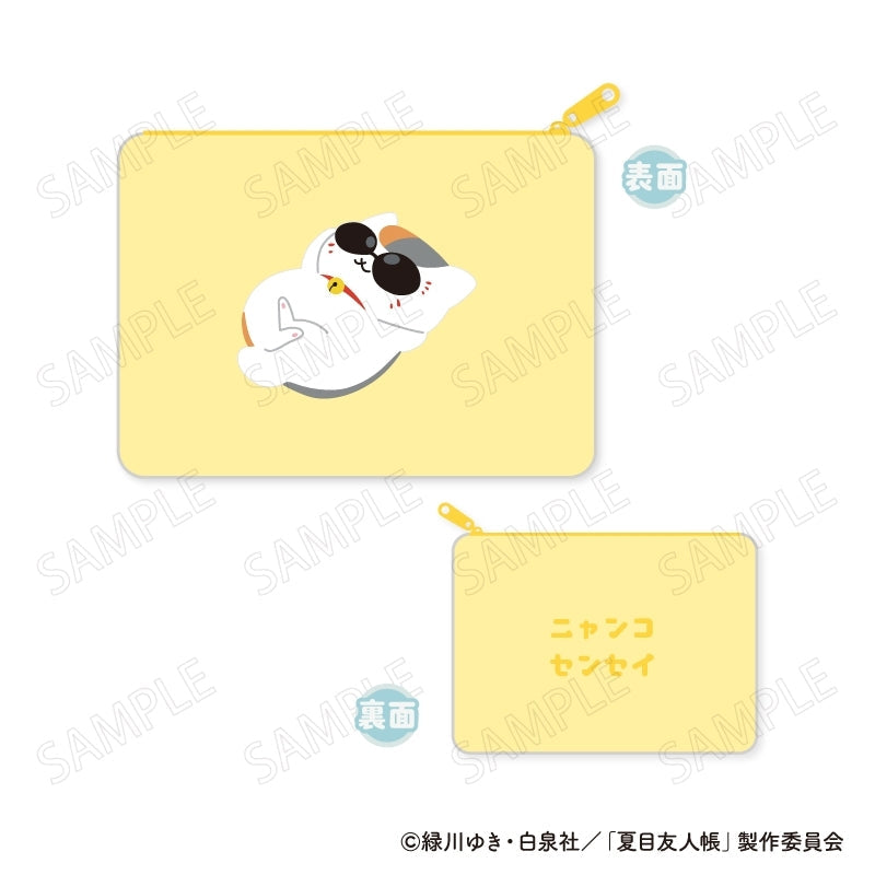 (Goods - Pouch) Natsume's Book of Friends (Natsume Yuujinchou) Nyanko Sensei Mofumofu Flat Pouch B: Sunglasses
