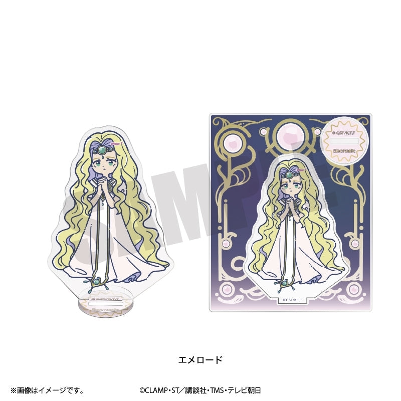 (Goods - Stand Pop) Magic Knight Rayearth TV Anime Reto Pop Acrylic Stand Emeraude