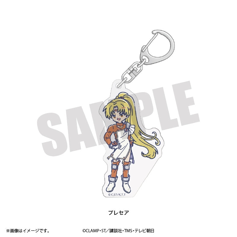 (Goods - Key Chain) Magic Knight Rayearth TV Anime Reto Pop Acrylic Key Chain Presea