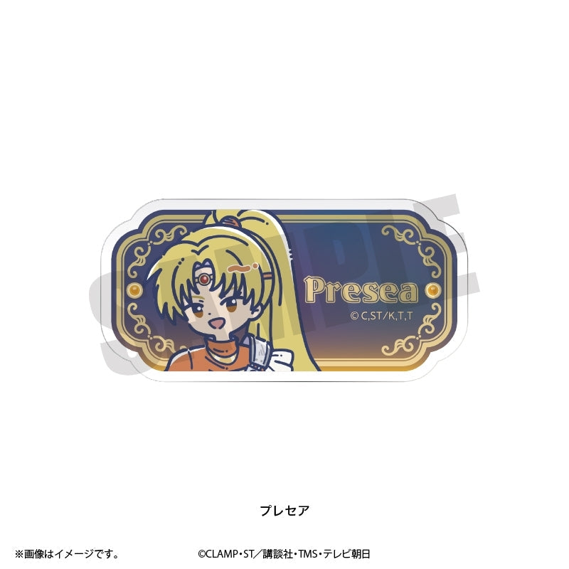 (Goods - Badge) Magic Knight Rayearth TV Anime Reto Pop Acrylic Badge Presea