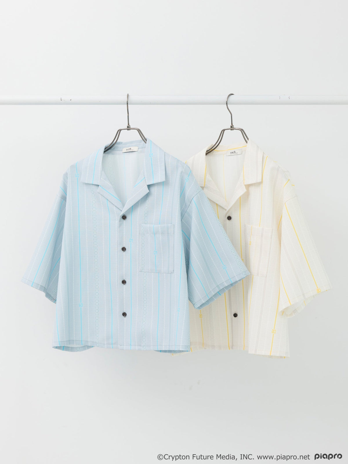 (Goods - Shirt) Kagamine Rin / Len Open Collar Shirt [earth music&ecology Japan Label]