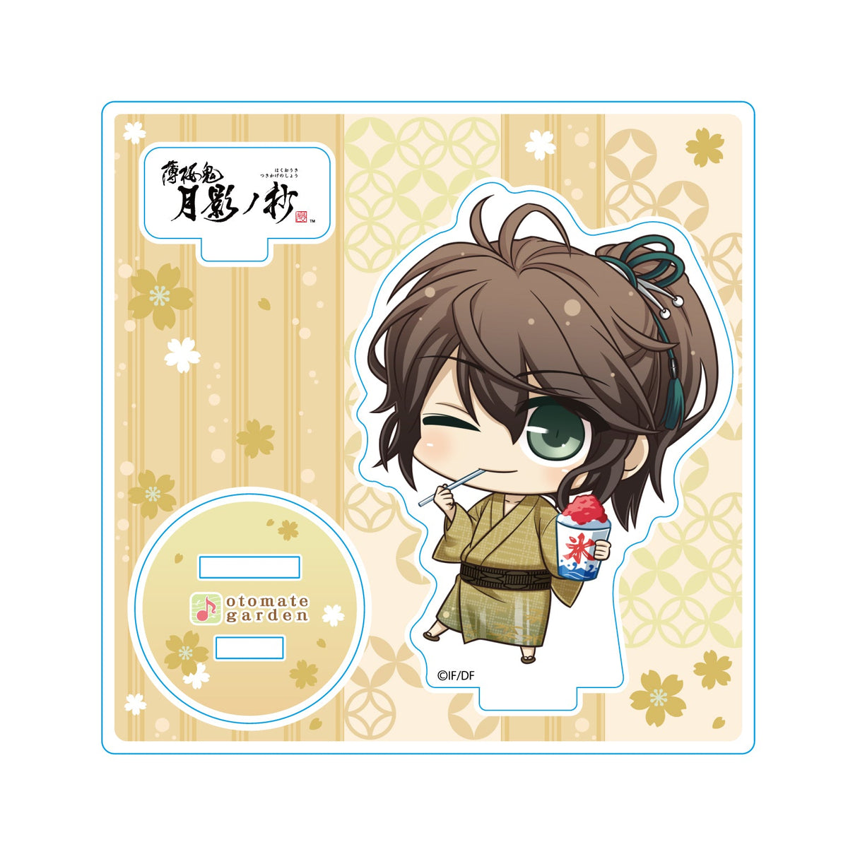 (Goods - Acrylic Stand) Otomate Garden Hakuoki Shinkai Chibi Acrylic Stand 2024_262 Hakuoki Shinkai Tsukikage no Sho / Ginsei no Sho Hachiro Iba