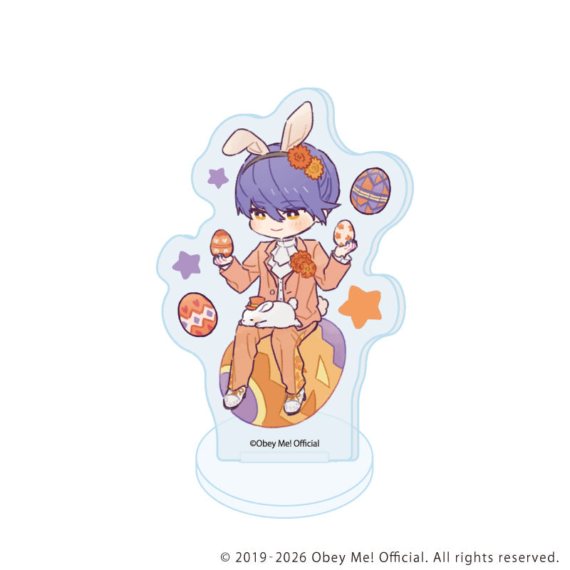 (1BOX=7)(Goods - Acrylic Stand) Acrylic Petit Stand Obey Me! Nightbringer 22/Easter ver. (Retro Art)
