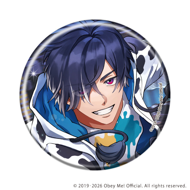 (1BOX=7)(Goods - Badge) Obey Me! Nightbringer Button Badge 30 (Official Art)
