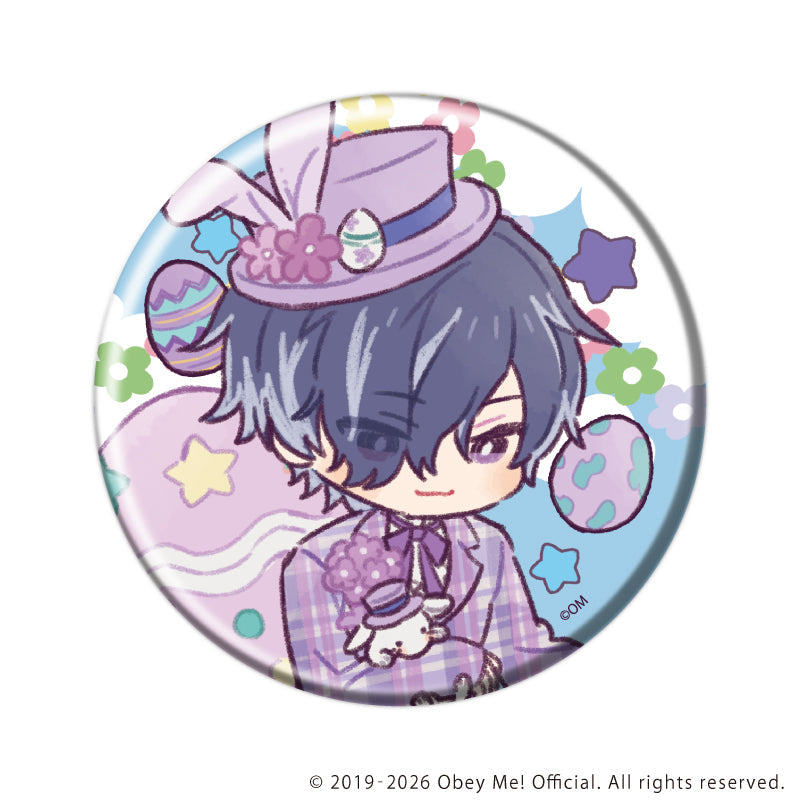 (1BOX=7)(Goods - Badge) Obey Me! Nightbringer Button Badge 47/Easter ver. (Retro Art)