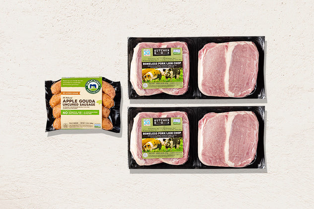 Buy 2 Pork Chops, Get Free Apple Gouda Sausage